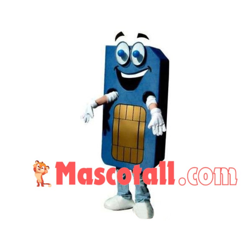 Blue Cartoon Hard Disk Mascot Costume