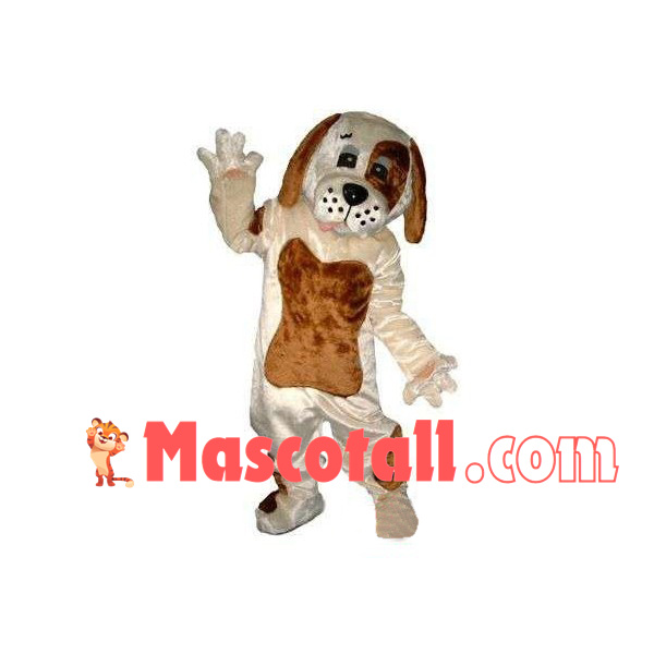 Lively Khaki & Brown Dog Mascot Costume