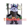 Kind Black Wolf Repairman Mascot Costume