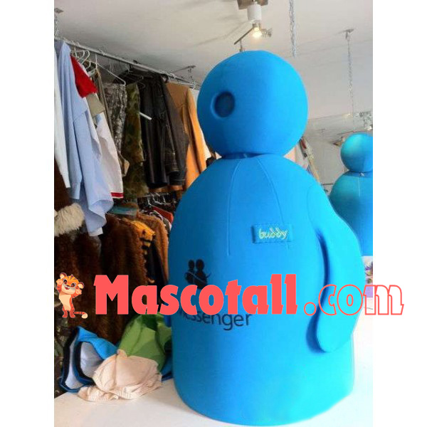 Cartoon Messenger With Fat Body Mascot Costume