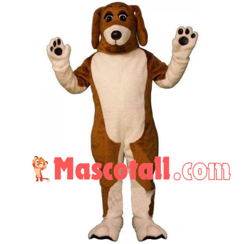 Lively Brown & White Pet Dog Mascot Costume