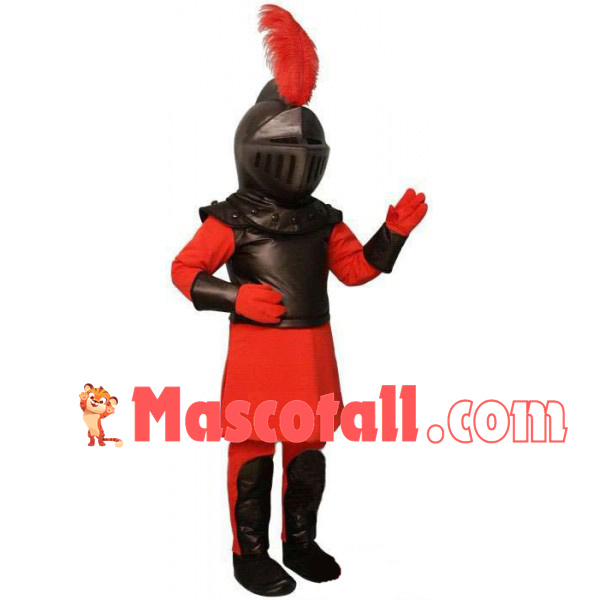 Disciplined Masked Soldier Mascot Costume