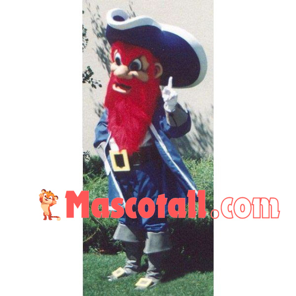 Navigator With Red Beard Mascot Costume