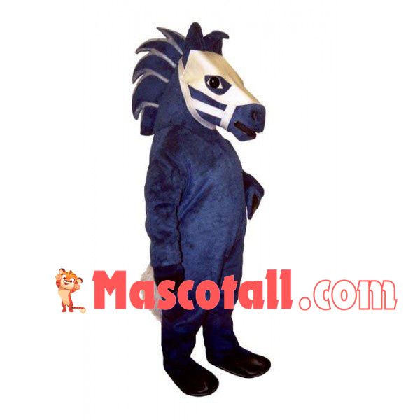 The Invincible Blue War Horse Mascot Costume