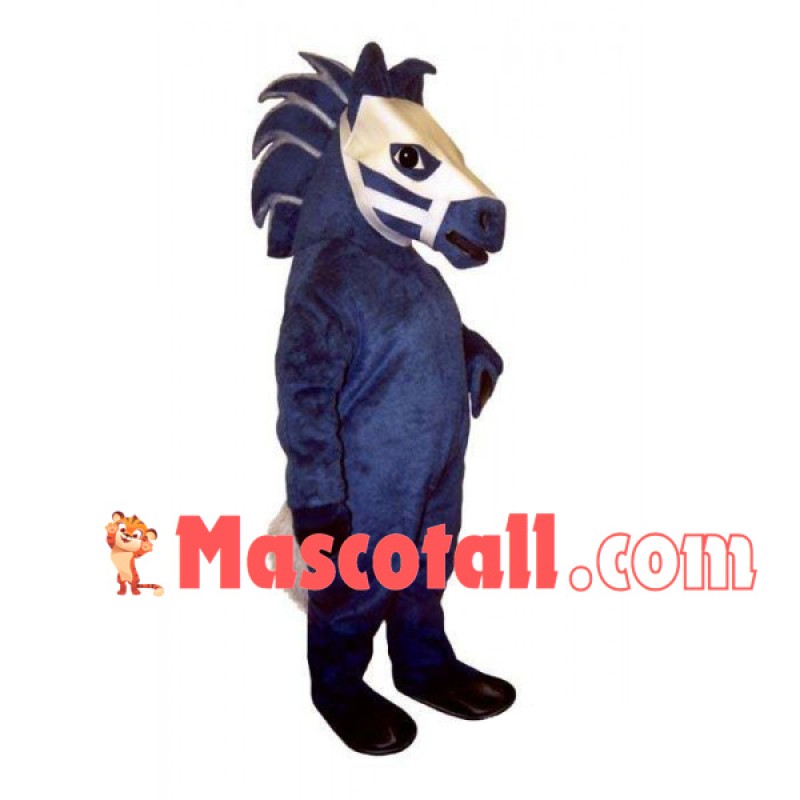 The Invincible Blue War Horse Mascot Costume