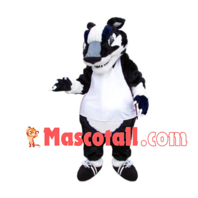 Confident Plush Tiger With Sport Vest Mascot Costume