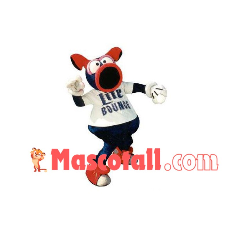 Cartoon Sports Doll With Trumpet Mouth Mascot Costume