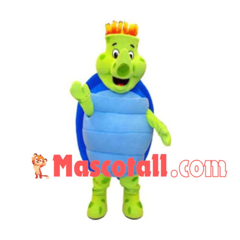 Big Nosed Turtle With Blue Shell Mascot Costume