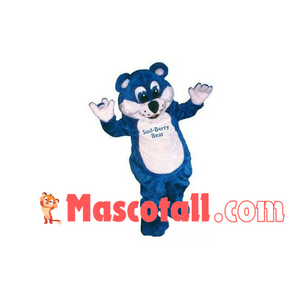 Sweet Blue Berry Bear Mascot Costume