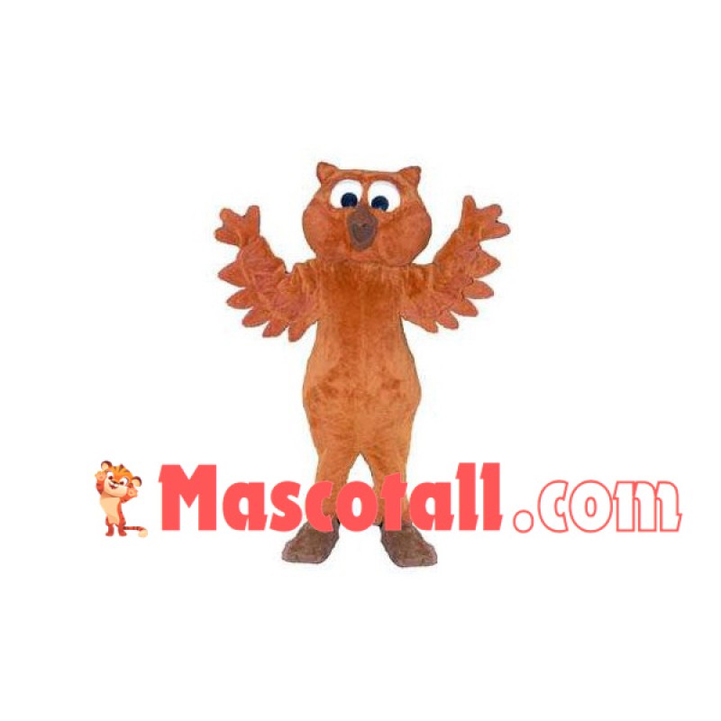Fluttering Brown Owl Mascot Costume