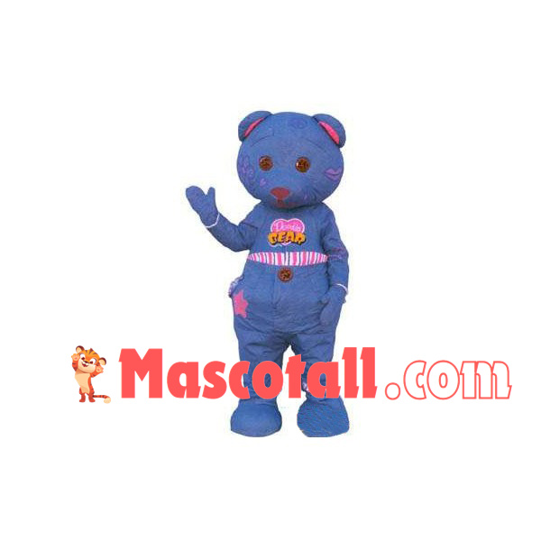 Star Print Bear With Childish Taste Mascot Costume