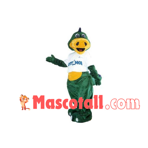 Green Dragon Of The University Mascot Costume