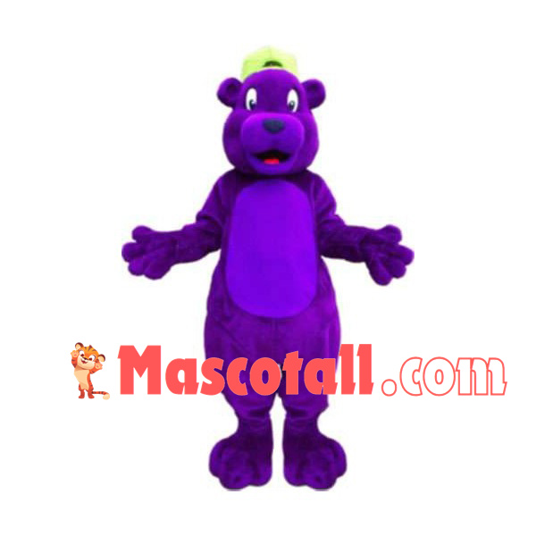 Whole Purple Bear Adult Mascot Costume
