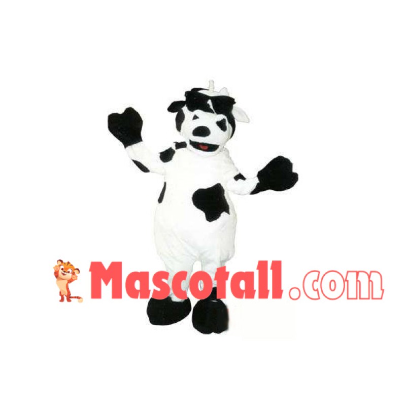 Adult Cow With Sunglasses Mascot Costume