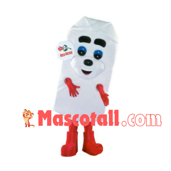White Fence of Garden Mascot Costume