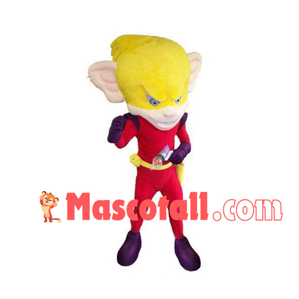 Big Eared Monster Superman Mascot Costume