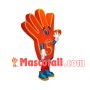 Open Cartoon Red Palm Mascot Costume