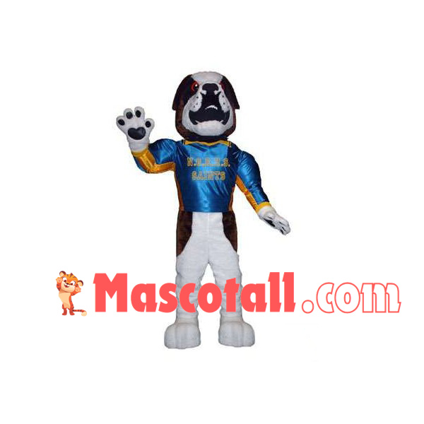 Muscular Player Dog Mascot Costume
