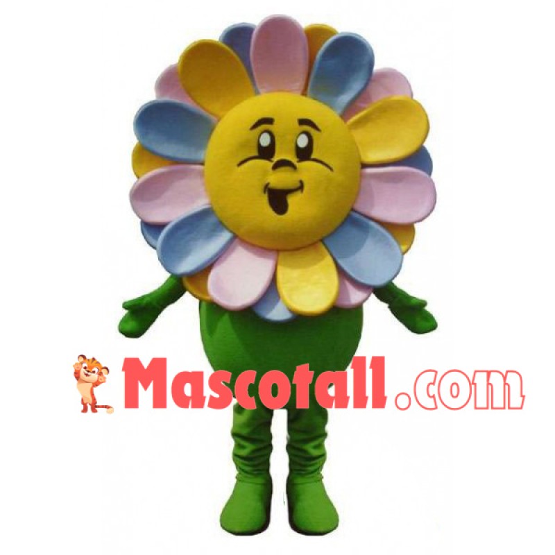 Smile Face Brilliant Sunflower Mascot Costume