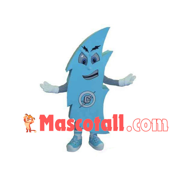 Light Blue Cartoon Boomerang Mascot Costume