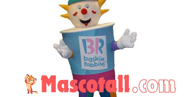 Carton Ice Cream Clown Mascot Costume