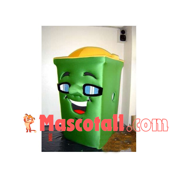 Classified Green Trash Can Mascot Costume