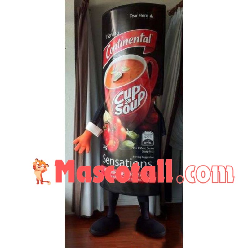 Bag of Tomato Cream Soup Mascot Costume