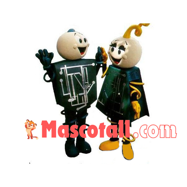 Complex Circuit Box Mascot Costume