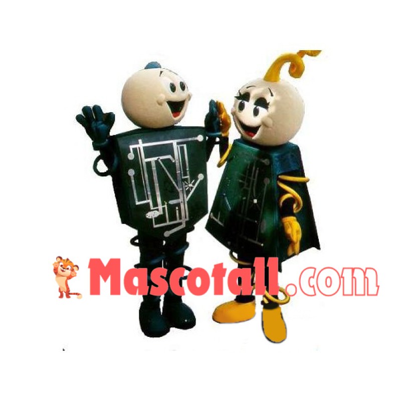 Complex Circuit Box Mascot Costume