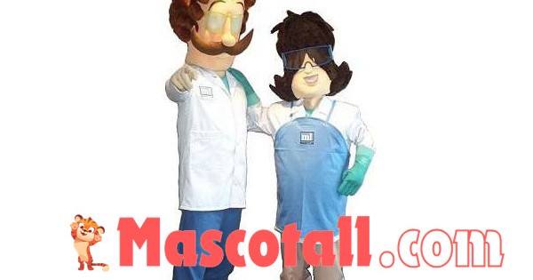 Science Maskcot Great Scientist Doing Experiment Mascot Costume