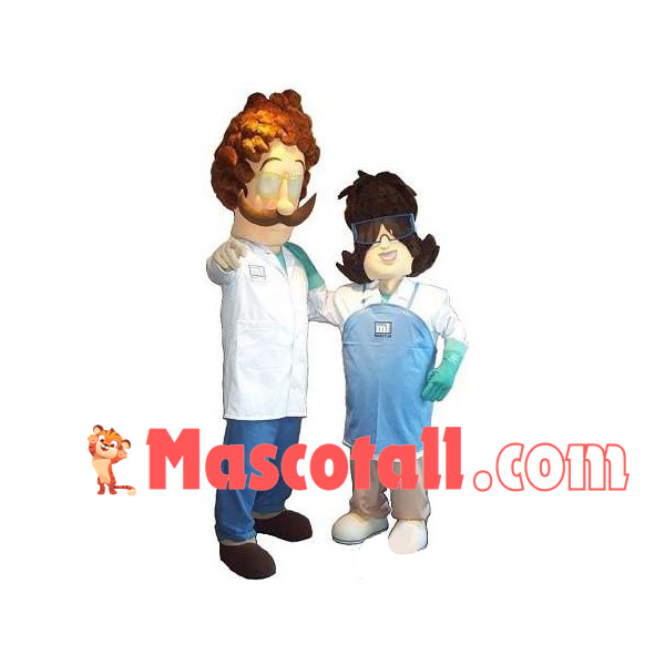 Great Scientist Doing Experiment Mascot Costume