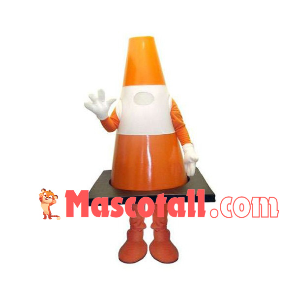 Set of Roadblock On Road Mascot Costume