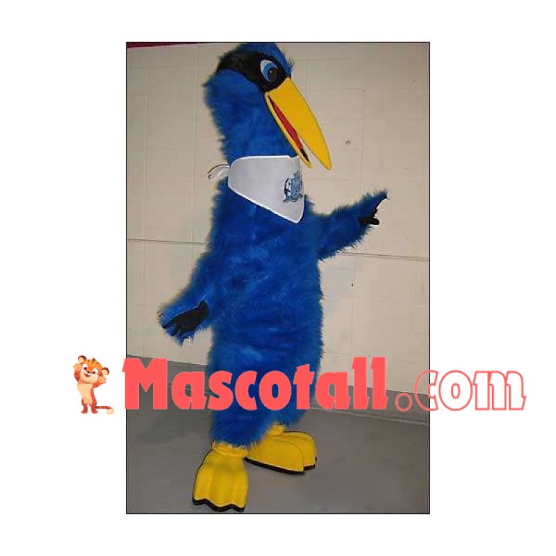 Long Wool Long-billed Bird With Silk Scarf Mascot Costume