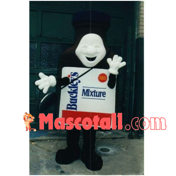 Strange Cartoon Black Bottle Mascot Costume