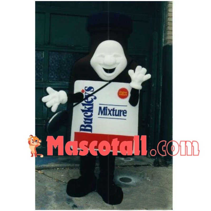 Strange Cartoon Black Bottle Mascot Costume