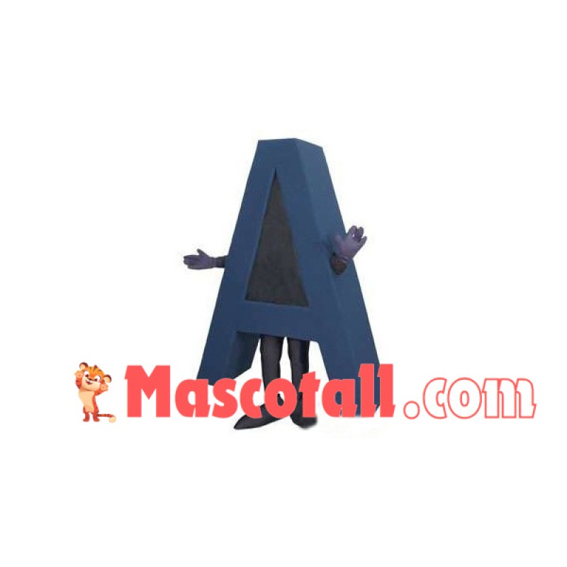Model of The Letter A Mascot Costume