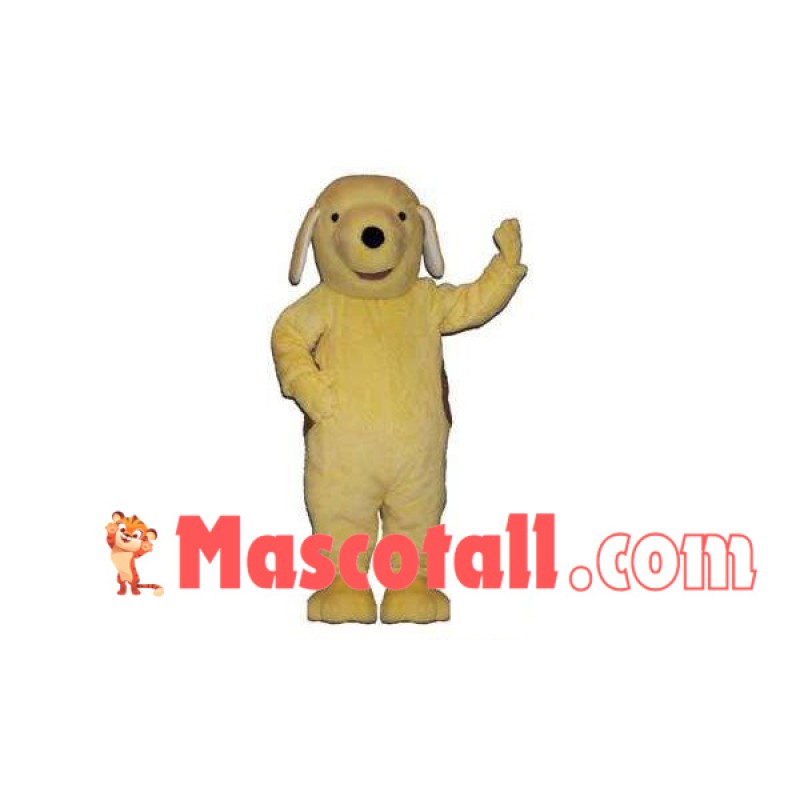 Likable Beige Dog Mascot Costume