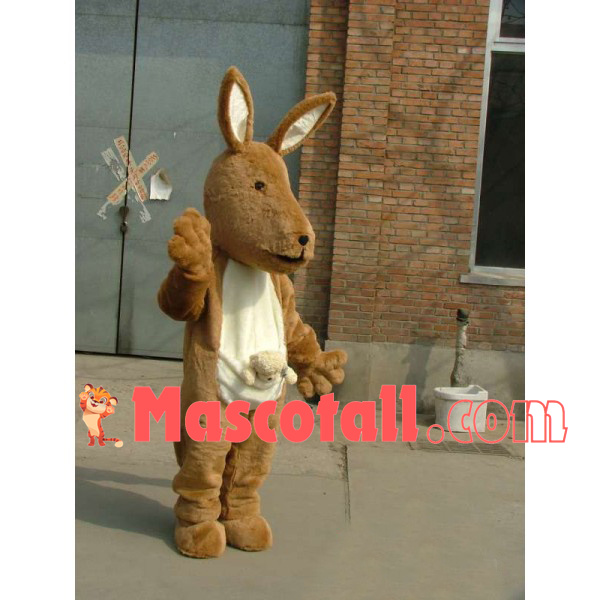 Kangaroo Mother Carrying Baby Mascot Costume