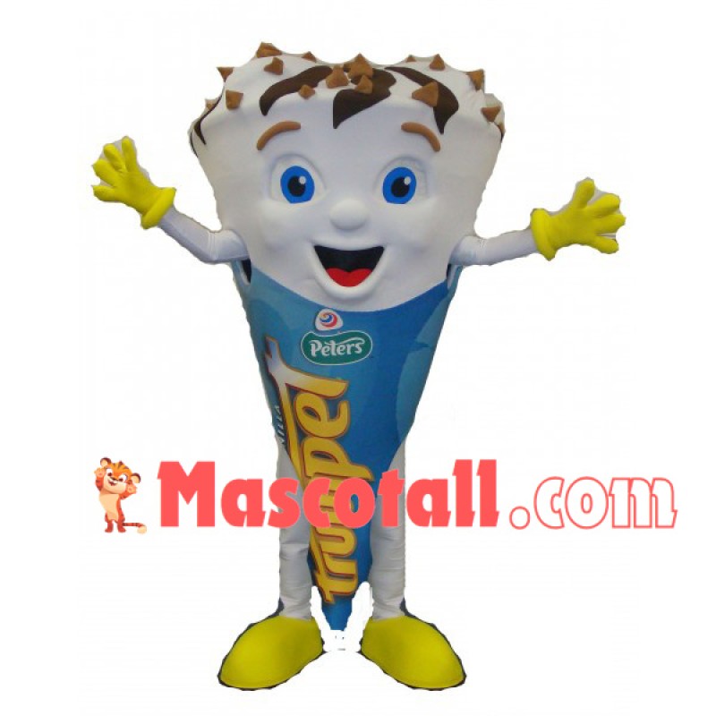 Chocolate Chip Cookie Cone Mascot Costume