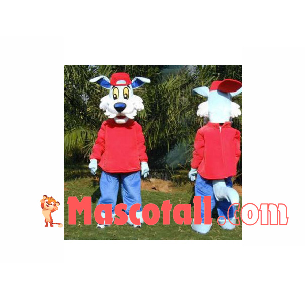 Sport Dog With Turtleneck Sweater Mascot Costume