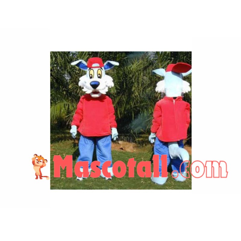 Sport Dog With Turtleneck Sweater Mascot Costume