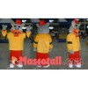 Merry Gray Mouse Mascot Costume Outfit