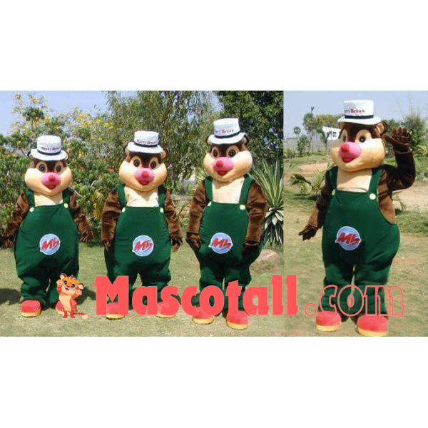 Kind Casual Squirrel Adult Mascot Costume
