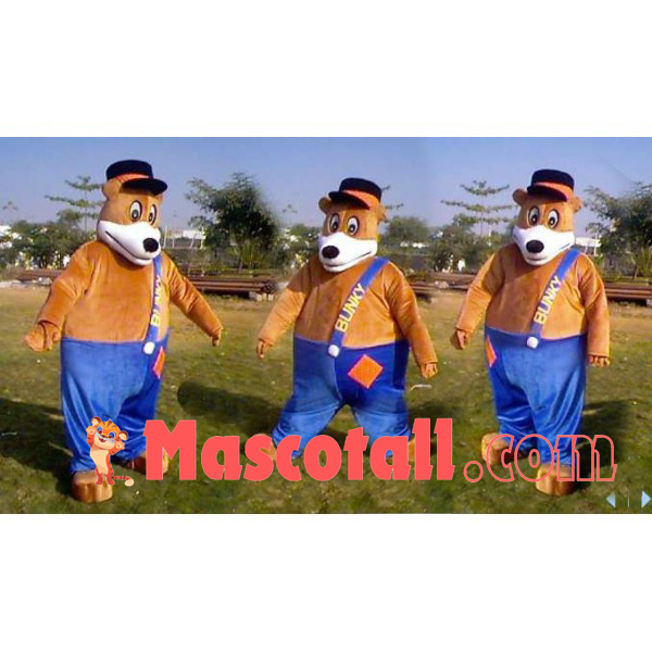 Pointed Mouth Bear Adult Mascot Costume