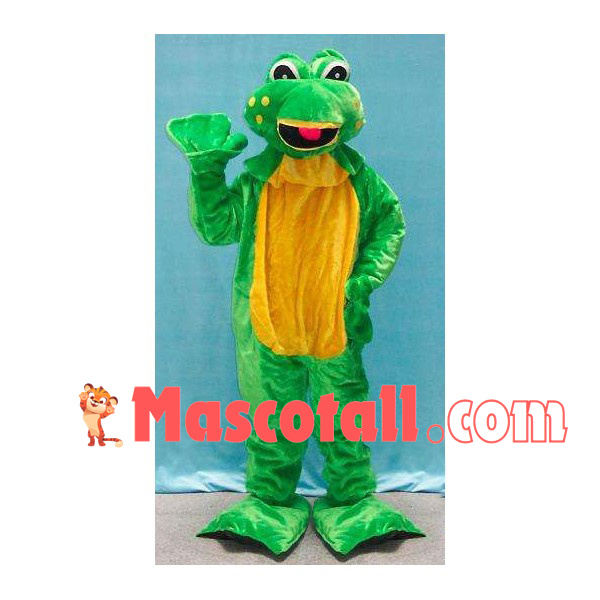 Standing Version Slim Frog Mascot Costume