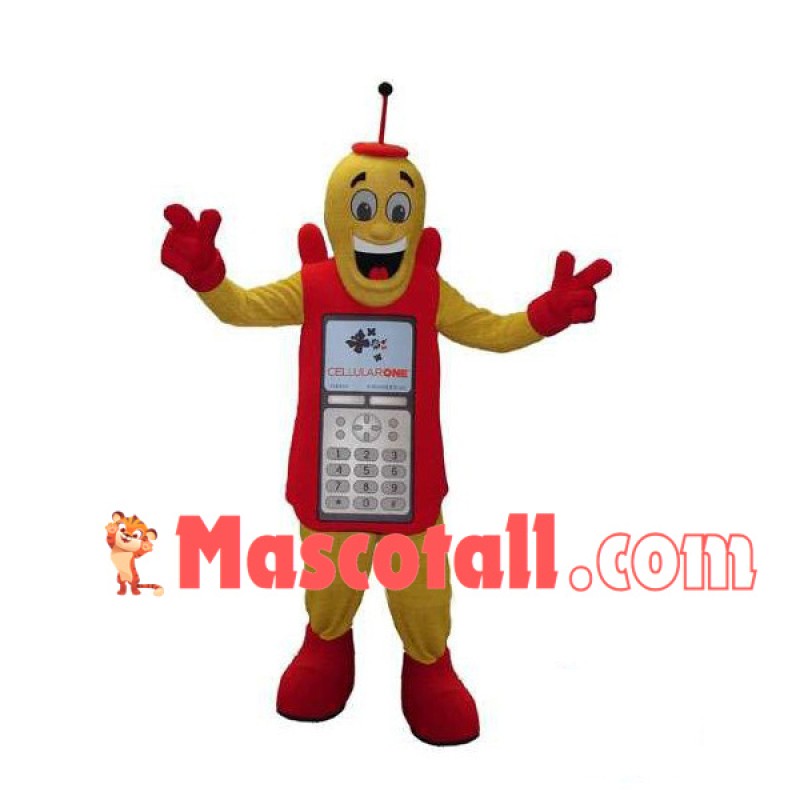 Old Style Button Phone Mascot Costume