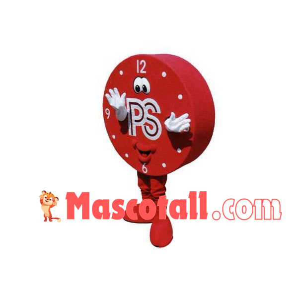 Red Cartoon Dial Mascot Costume