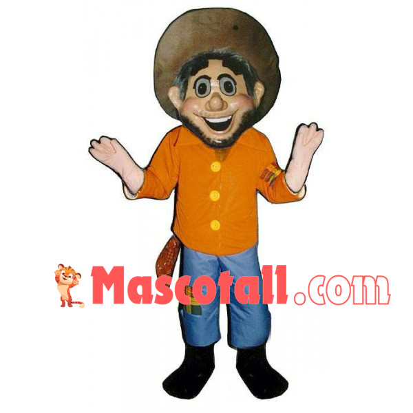 Unsophisticated Farmer Mascot Costume