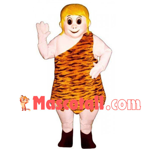 Savage In Animal Fur Suit Mascot Costume