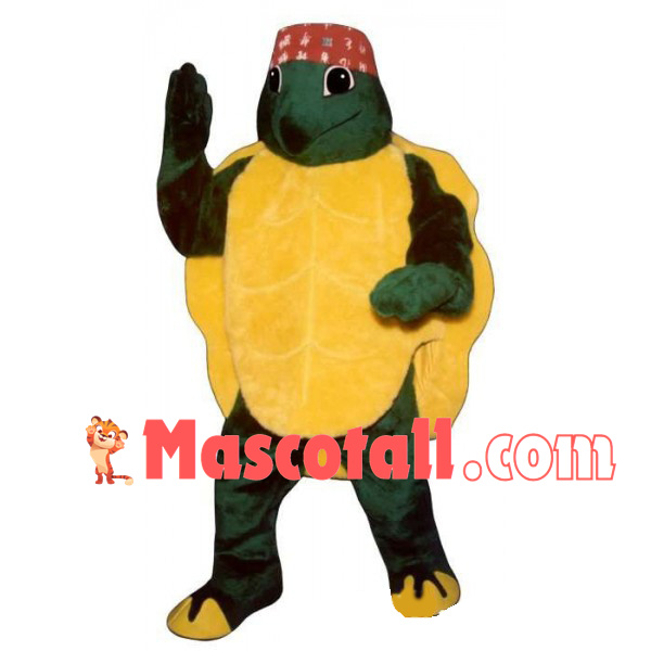 Inspirational Tortoise With Turban Mascot Costume